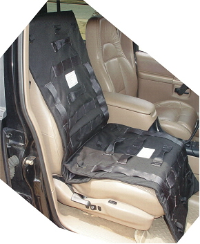 Tactical Ballistic Blanket  -  On  Vehicle Seat