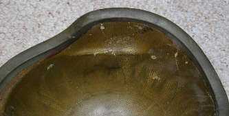 Inside of Helmet Shot with 9 mm