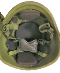 ACH blunt trauma pads in Helmet